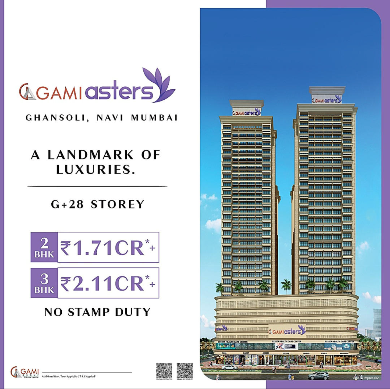 Gami Asters in Ghansoli — new project in Mumbai